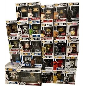 lot of 28 star wars funko pop‎ Collection